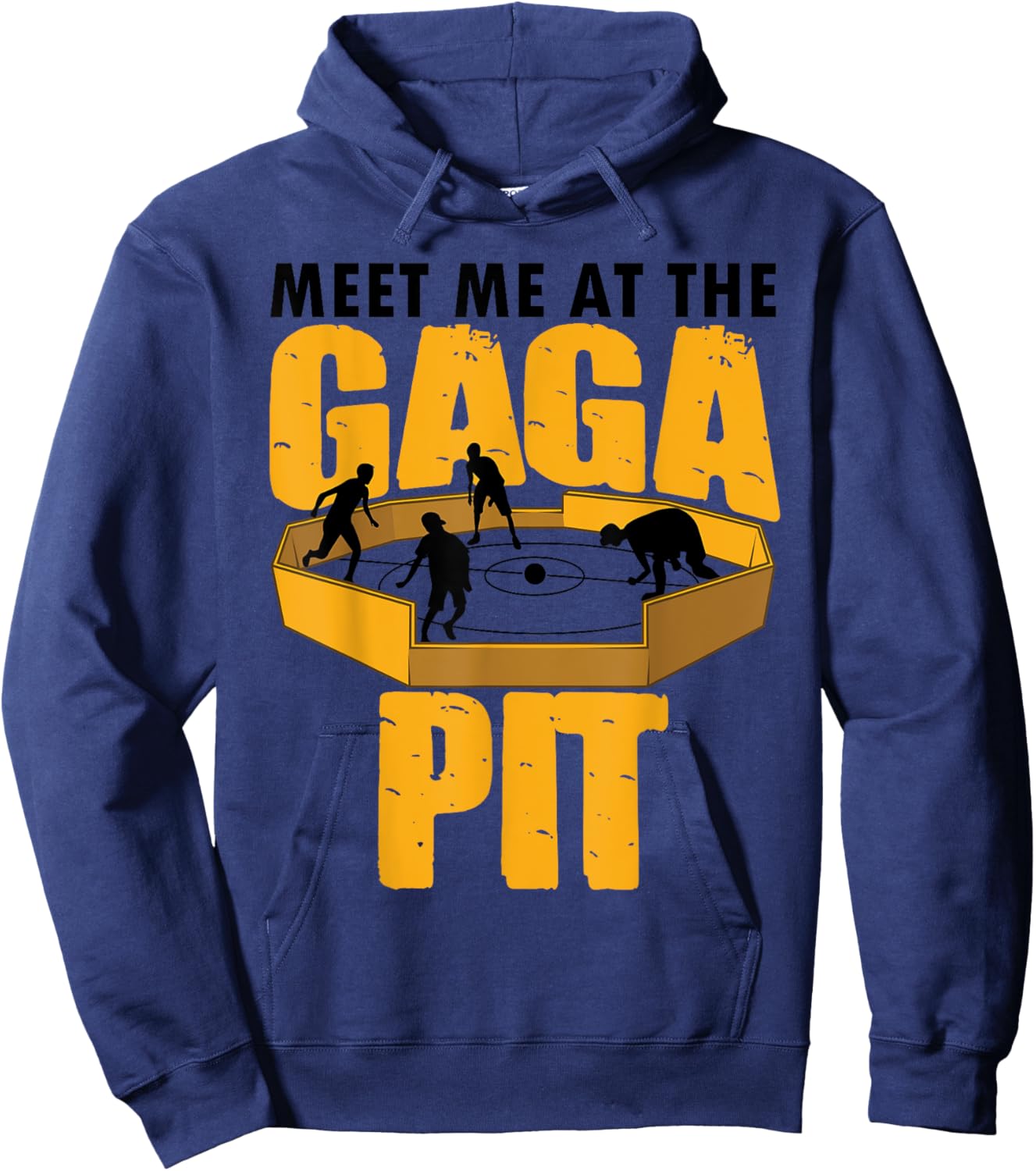 Cool Gaga Ball Gift Kids Funny Gaga ball Pit Dodgeball Hoodie - Hoodie | Navy