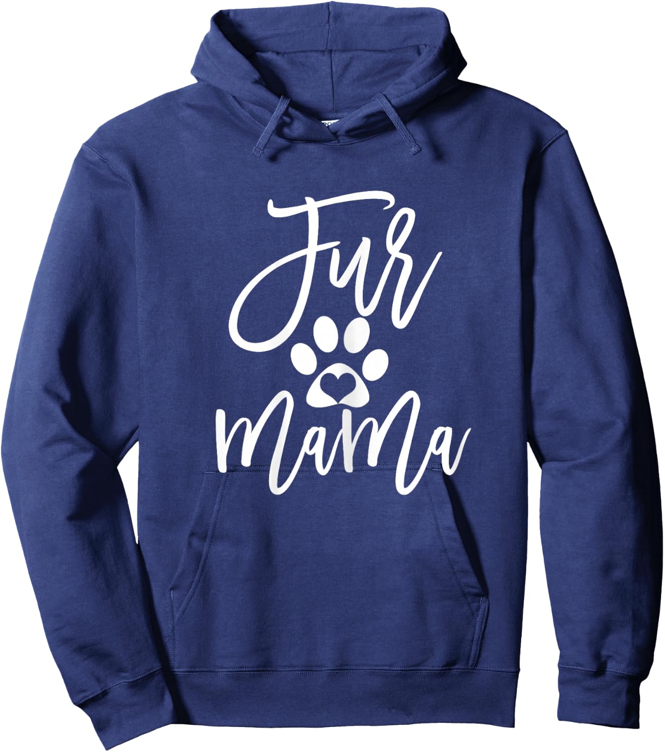 Fur Mama Dog and Cat Mom Fur Momma Furmama Hoodie - Hoodie | Navy