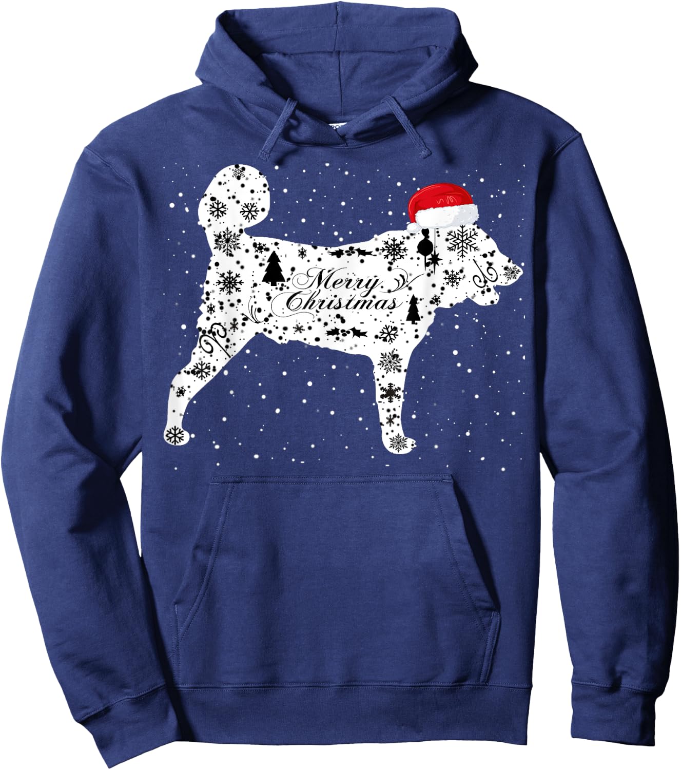 Merry Xmas Armenian Gampr Dog Dog Christmas Hoodie - Hoodie | Navy