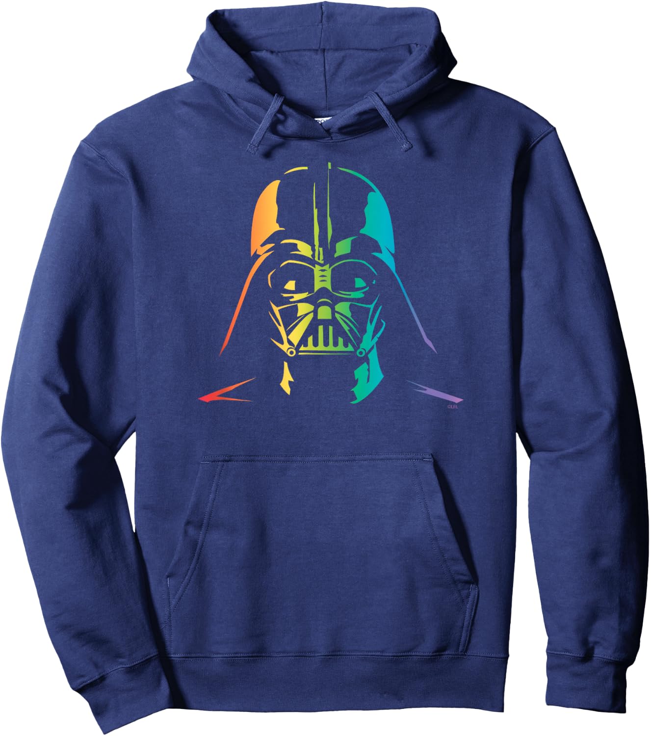 Star Wars Darth Vader Gradient Rainbow Pride Hoodie - Hoodie | Navy