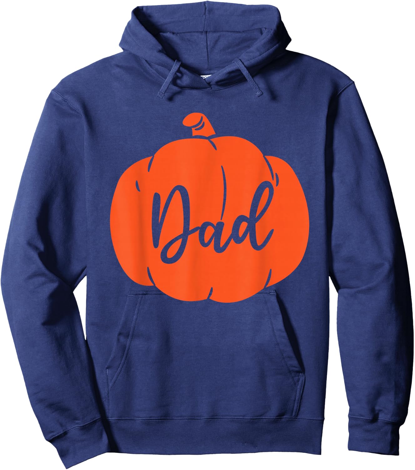 Pumpkin Dad Father Matching Family Halloween Hoodie - Hoodie | Navy