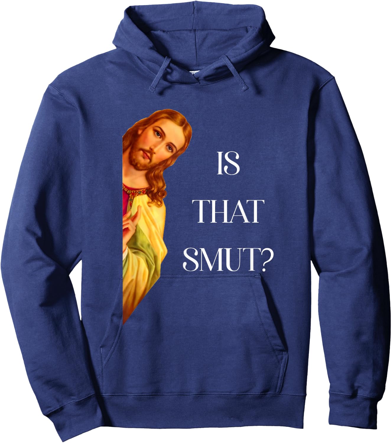Is That Smut Funny Jesus Book Spicy Smutty Books Romantasy Hoodie - Hoodie | Navy