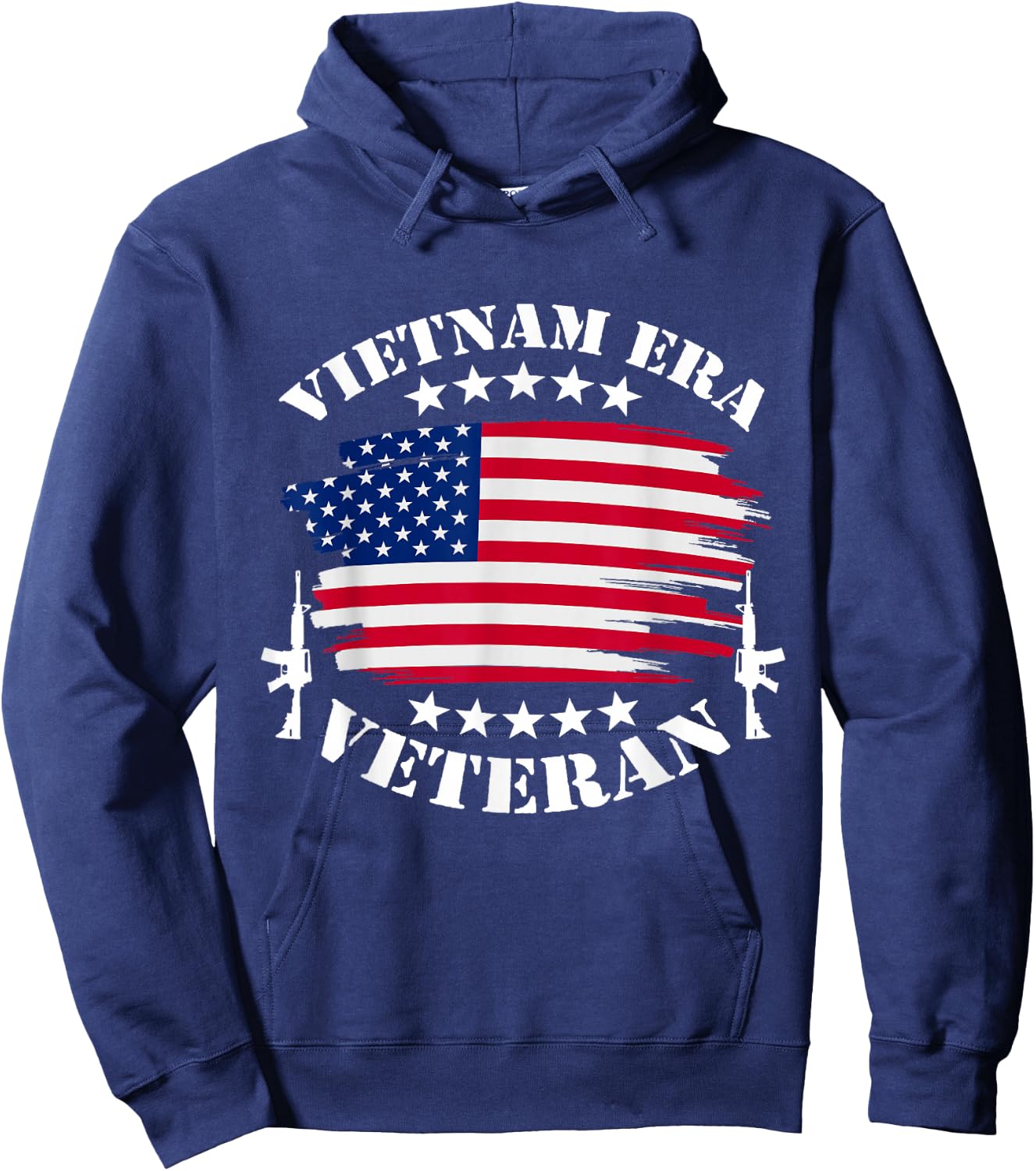 Vietnam Veteran I Vietnam Era USA Flag Gift Hoodie - Hoodie | Navy