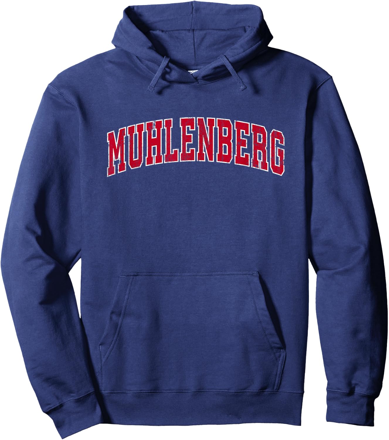 Muhlenberg Pennsylvania PA Vintage Sports Design Red Design Hoodie - Hoodie | Navy