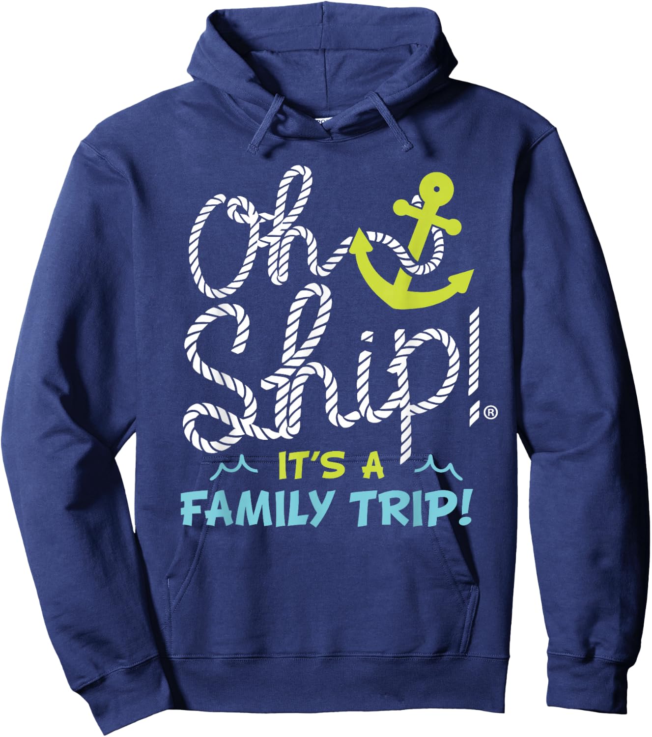 Oh Ship It's a Family Trip - Matching Family Group Cruise Hoodie - Hoodie | Navy