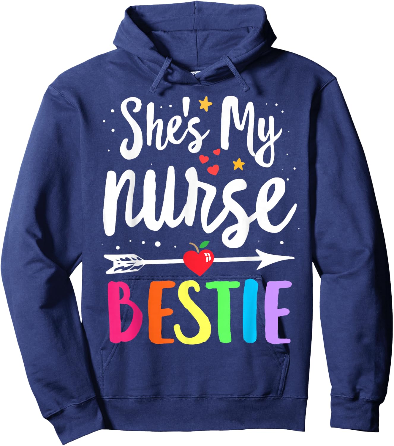 Matching School Nurses Best Friend She's My Nurse Bestie Hoodie - Hoodie | Navy