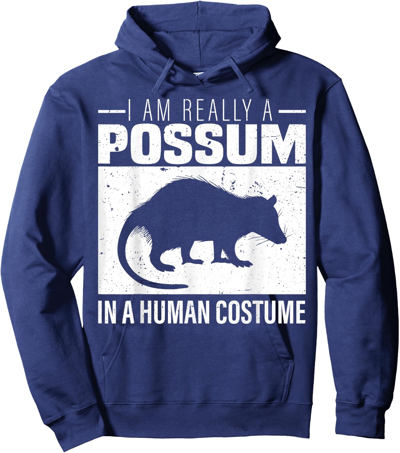 I am Really a Possum in a Human Costume Halloween Hoodie - Hoodie | Navy