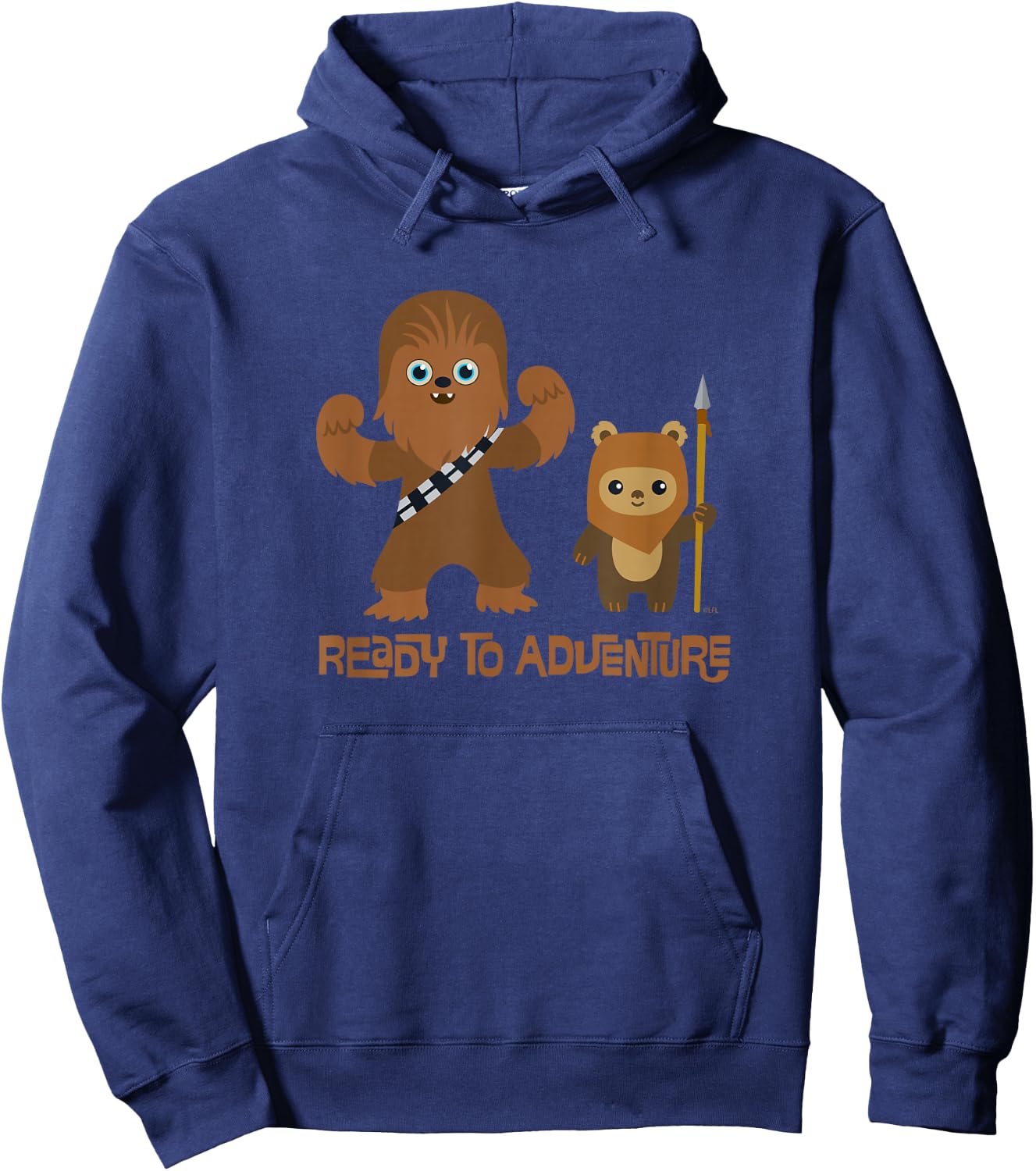 Star Wars Chewbacca and Ewok Ready to Adventure Hoodie - Hoodie | Navy
