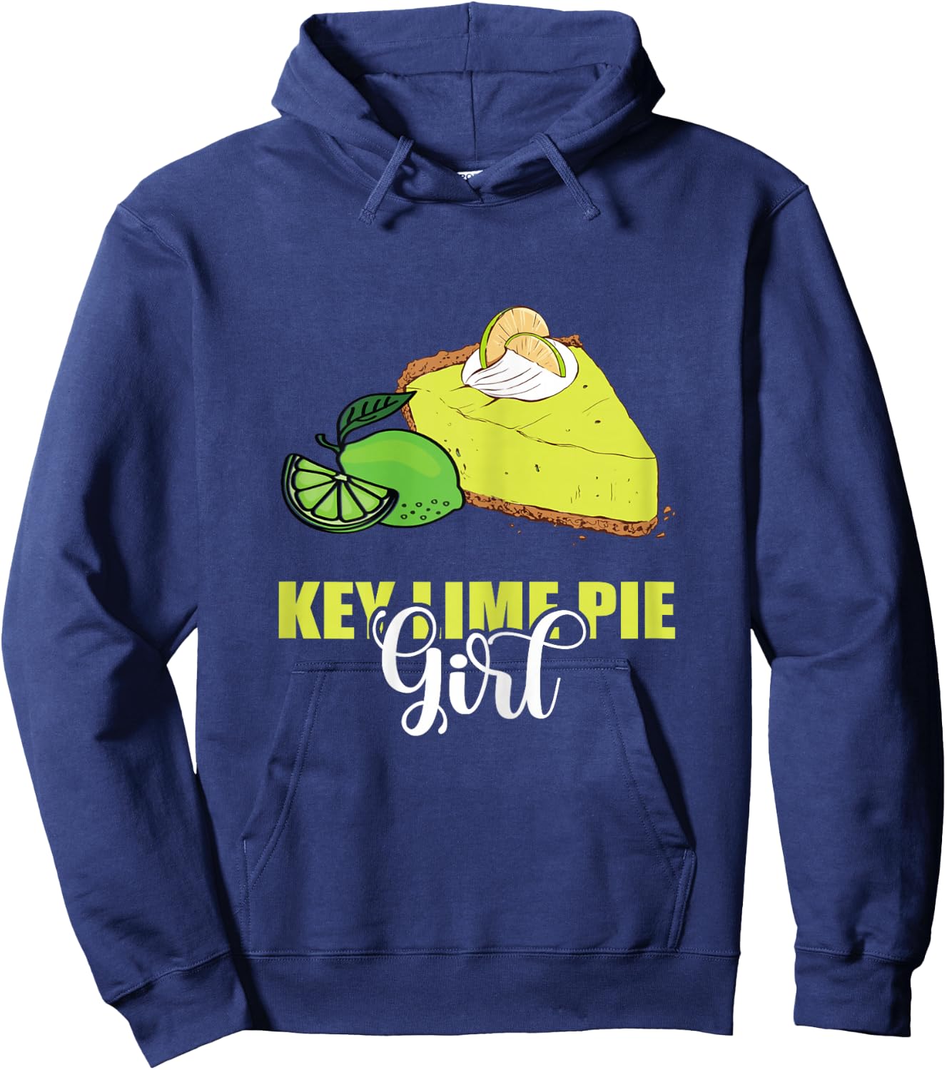 Key Lime Pie Girl Tart Lemon Pie Dessert Lime Pie Baker Hoodie - Hoodie | Navy