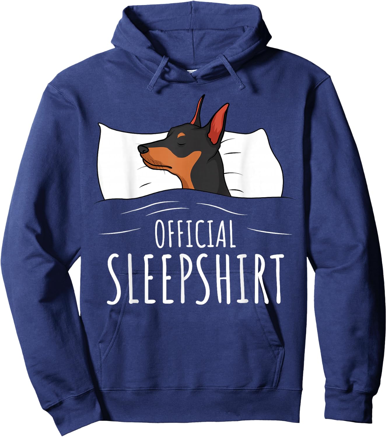 Miniature Pinscher Min Pin Dog Official Sleepshirt Hoodie - Hoodie | Navy