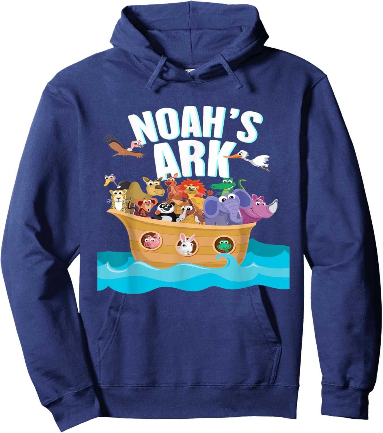 Animal History Bible, Noah's Ark, Religion Comic Gift Hoodie - Hoodie | Navy
