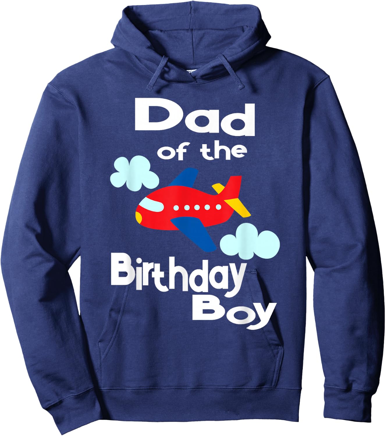 Airplane Birthday Shirt Dad of the Birthday Boy Party Hoodie - Hoodie | Navy