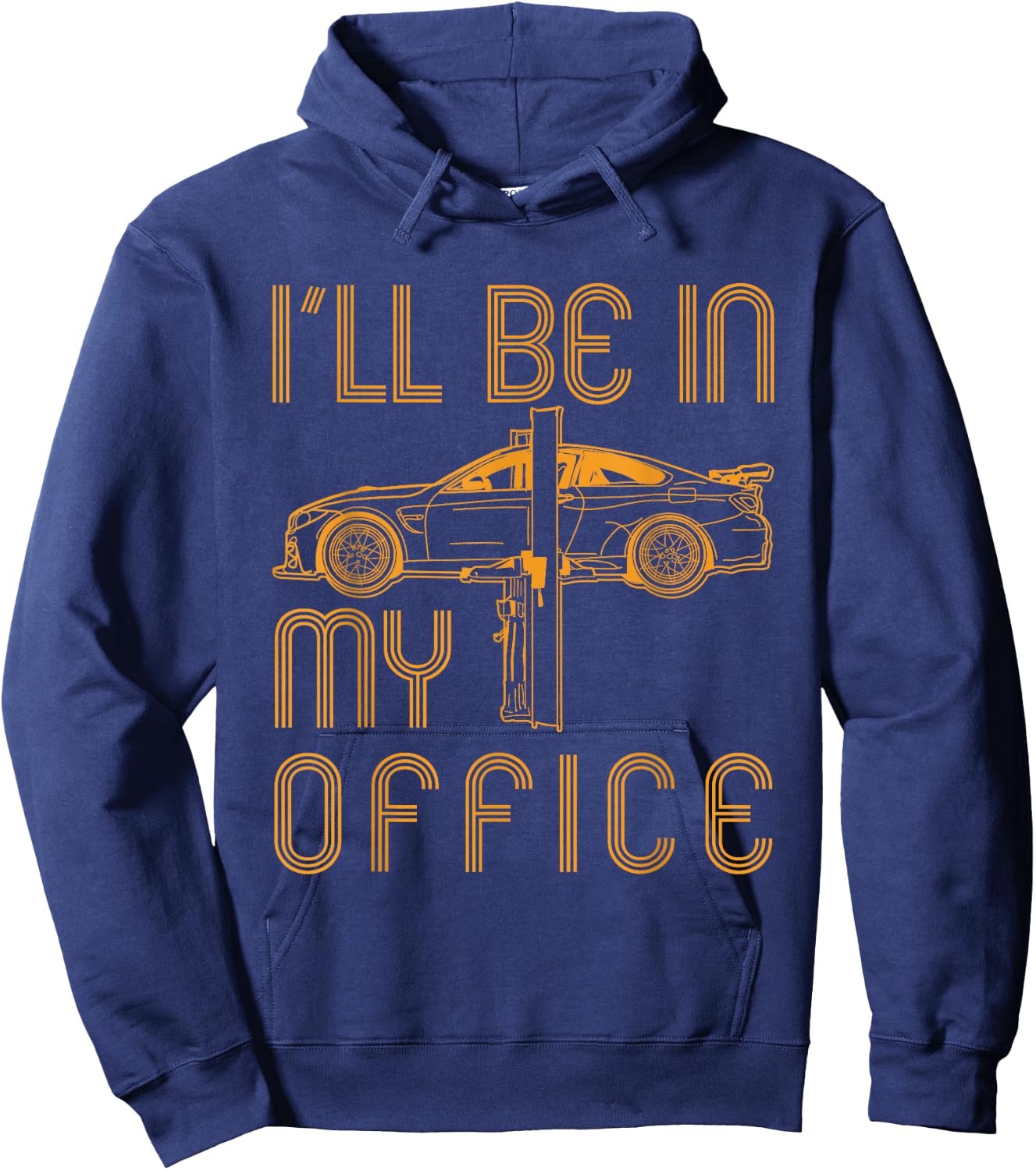 Funny Car Mechanic Guys Automotive Lover Gift Dad Hoodie - Hoodie | Navy