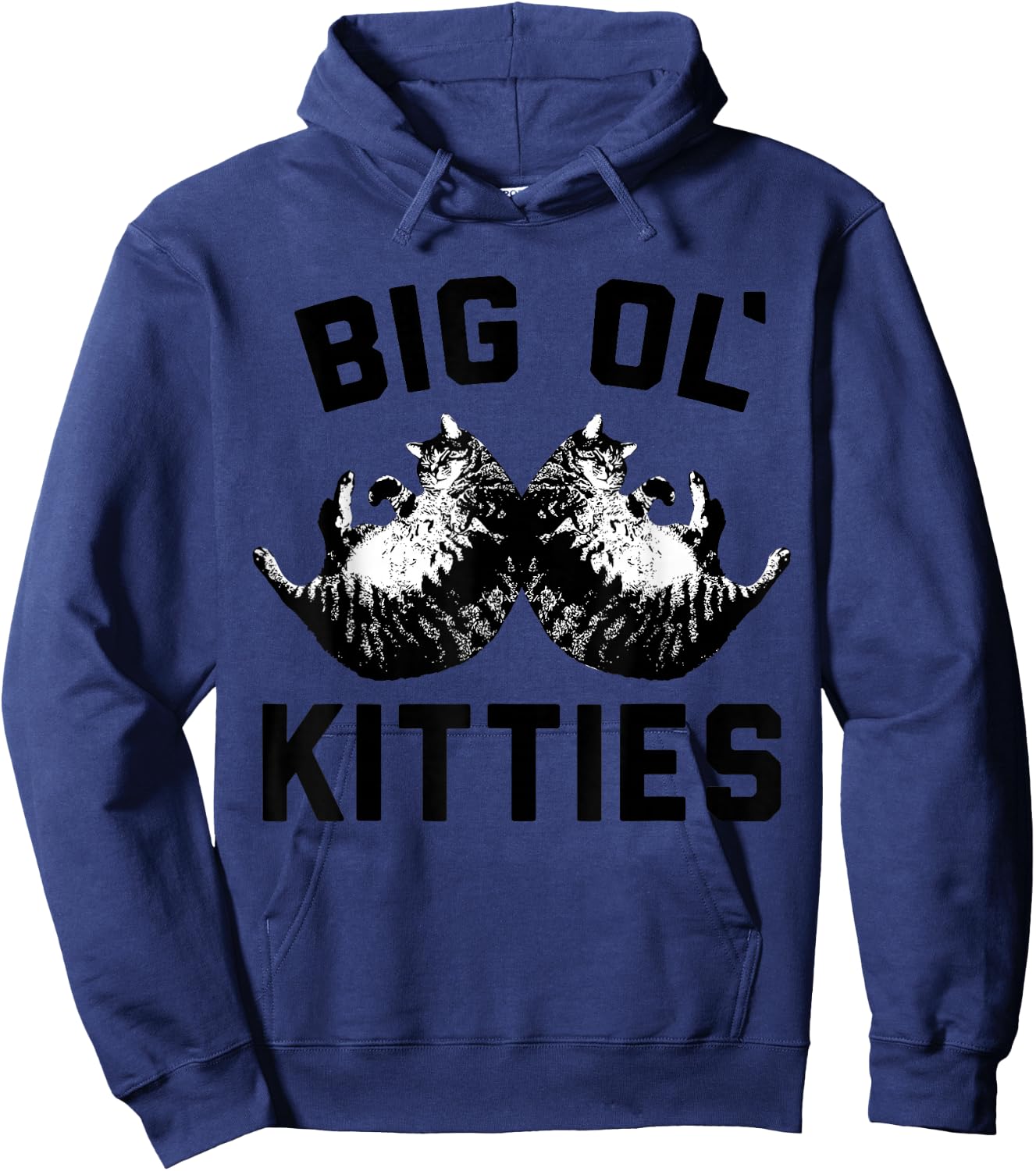 Cat Big Ol Kitties Cat Lover Hoodie - Hoodie | Navy