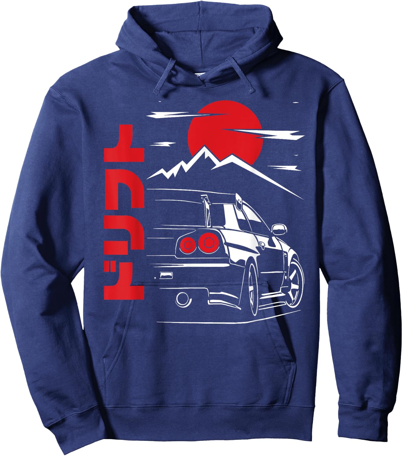 JDM Tokyo Japan Drift Race Car Tuning Retro Vintage Graphic Hoodie - Hoodie | Navy