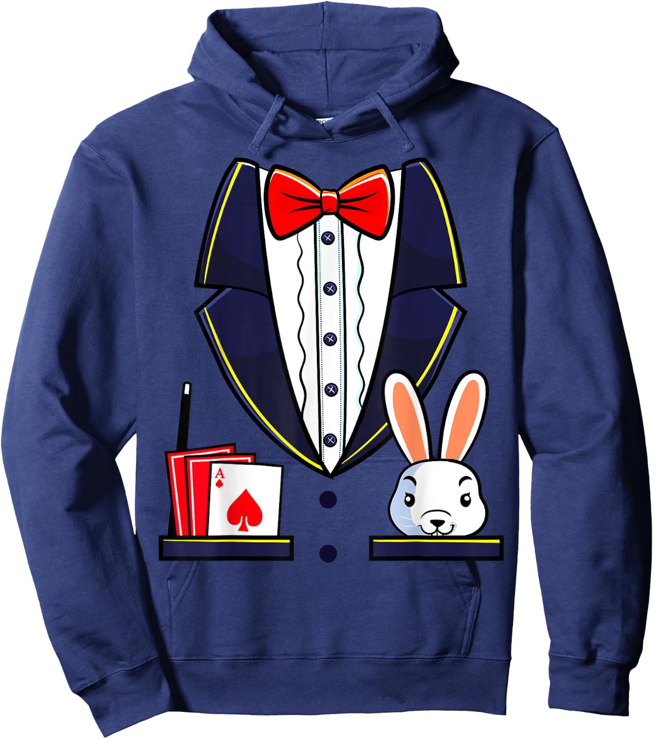 Magician Costume Halloween Magic Show Men Women Kids Boys Hoodie - Hoodie | Navy