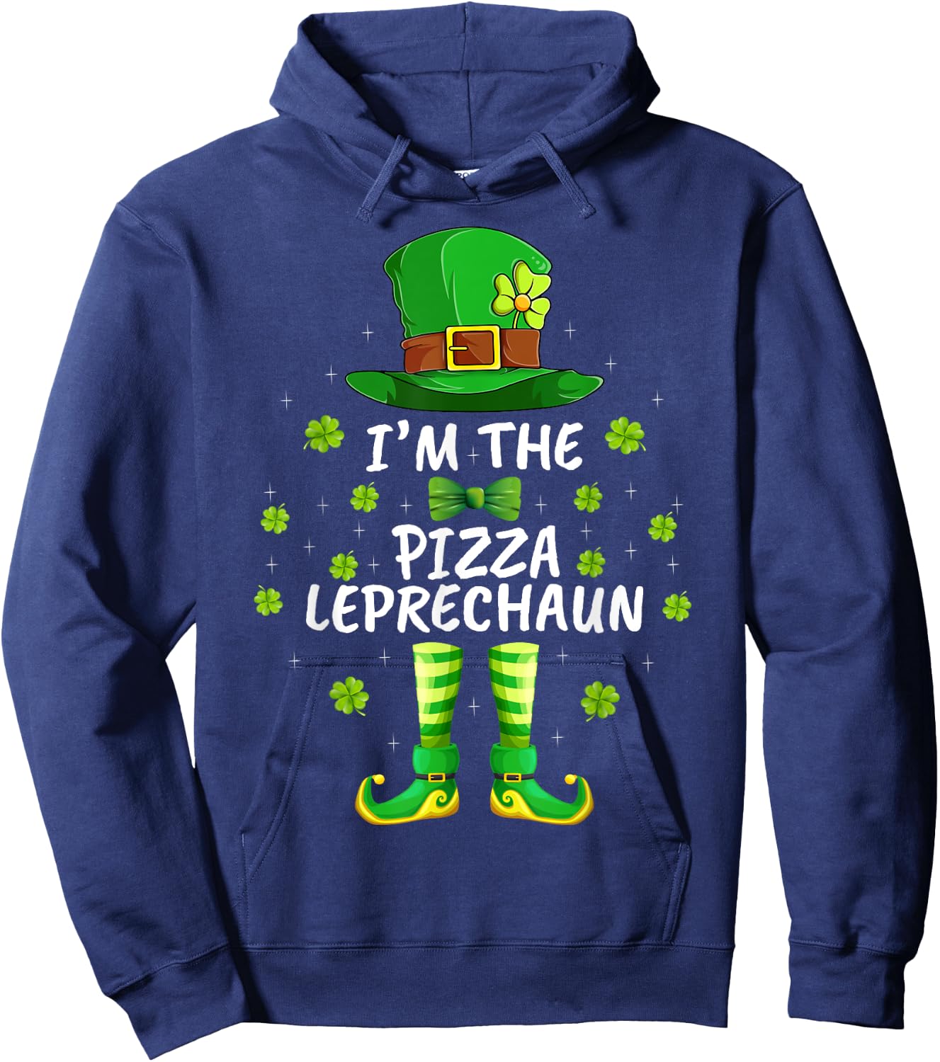 Family Matching I'm The Pizza Leprechaun St Patrick's Day Hoodie - Hoodie | Navy