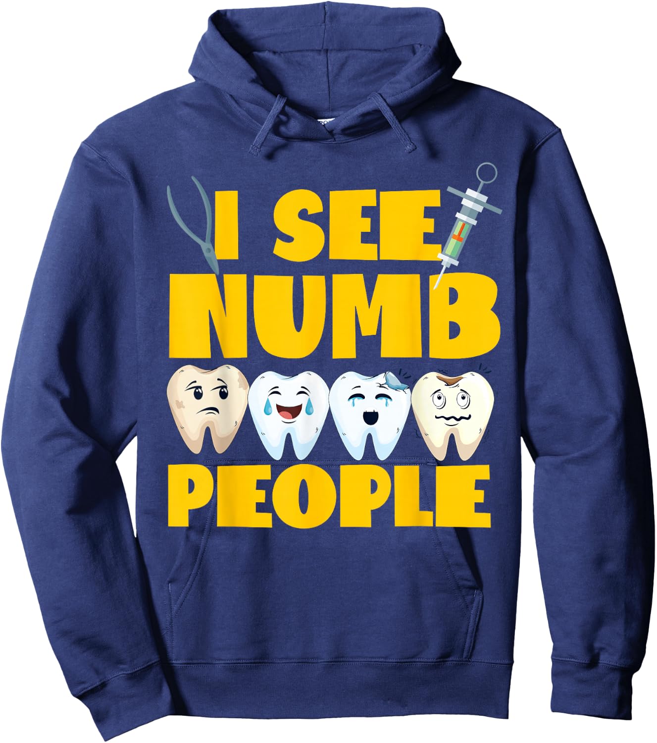 Dentist Dental Assistant Hygienist Tooth Hoodie - Hoodie | Navy