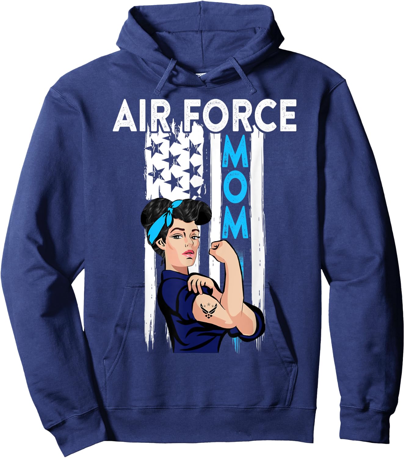 NEW Air Force Mom Costume Gift Proud Air Force Mom Hoodie - Hoodie | Navy