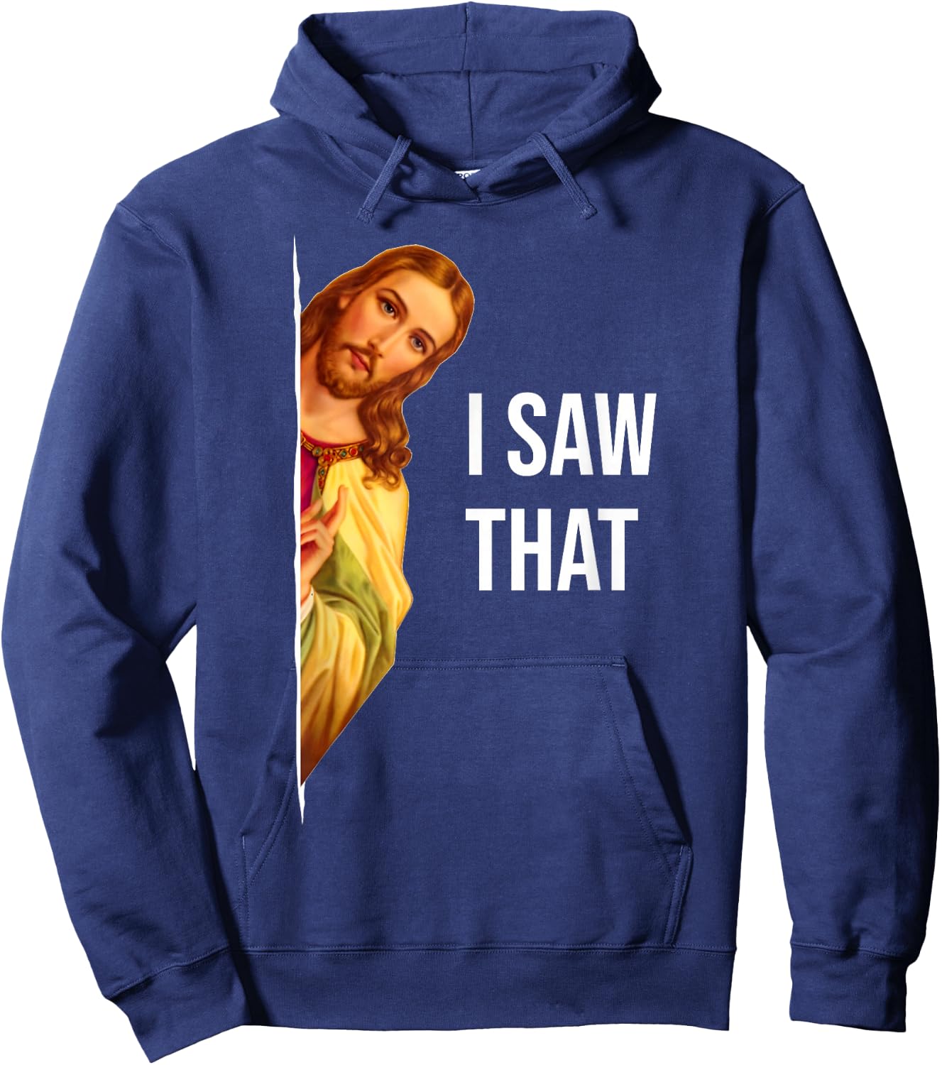 Funny Jesus Meme Quote - Men's & Women's Classic Fit , Black Hoodie - Hoodie | Navy