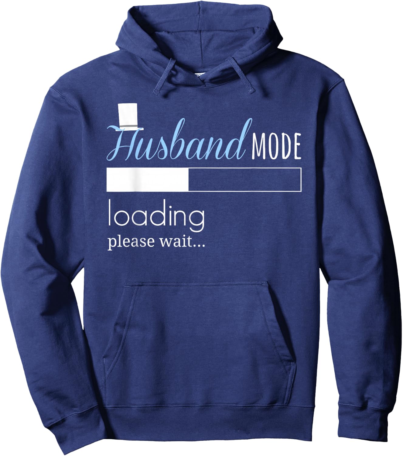 Husband Mode Loading Shirt Engaged Fiance Groom To Be Hoodie - Hoodie | Navy