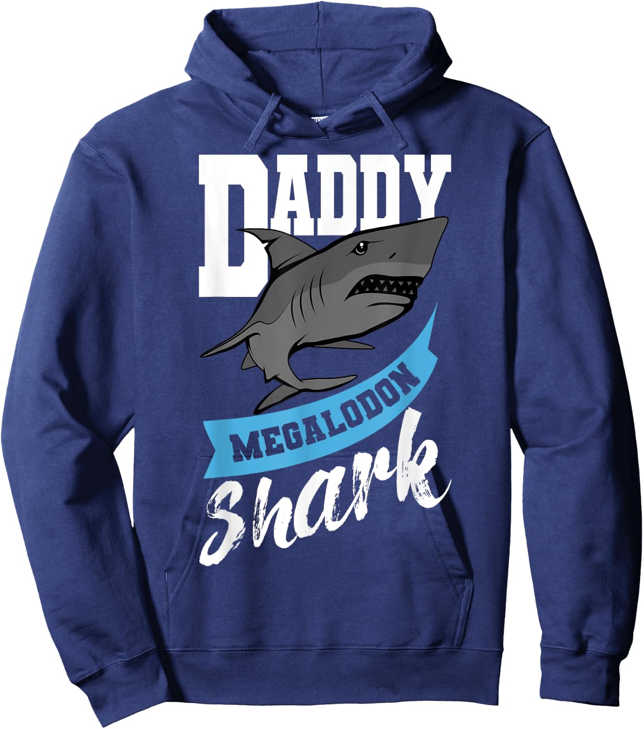 Megalodon Shark Dad Biologist Father's Day Hoodie - Hoodie | Navy