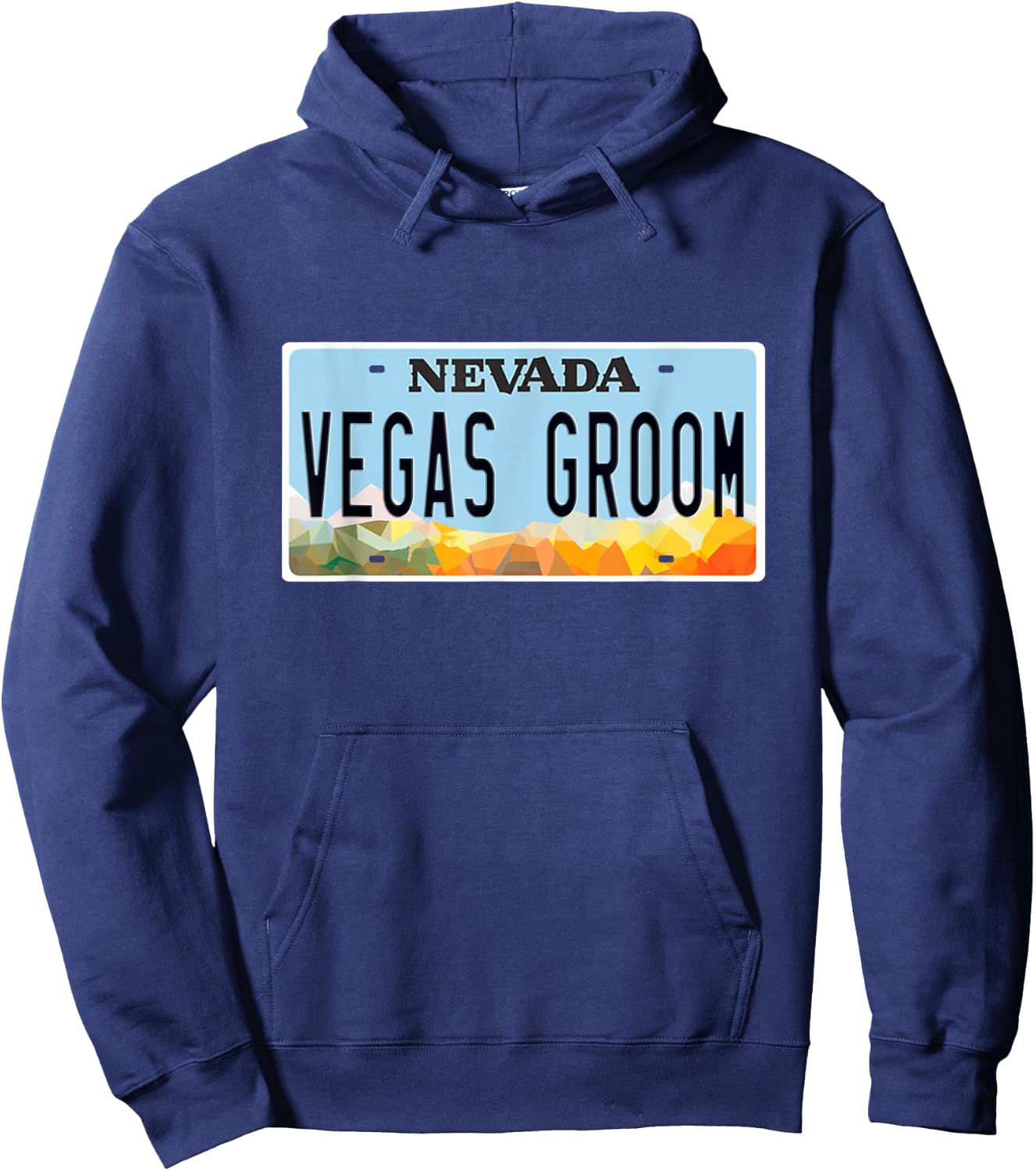 Las Vegas Groom Bride Match Wedding Bachelorette Honeymoon Hoodie - Hoodie | Navy