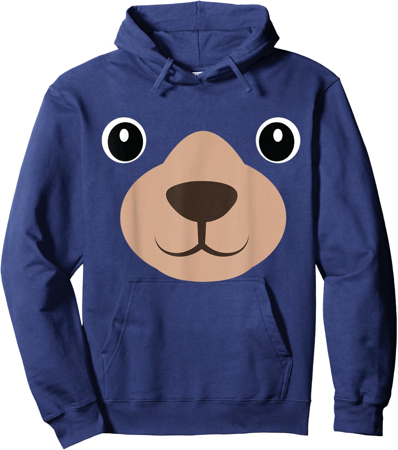 Halloween Mama Bear Face Costume Kids Bear Face Costume Hoodie - Hoodie | Navy