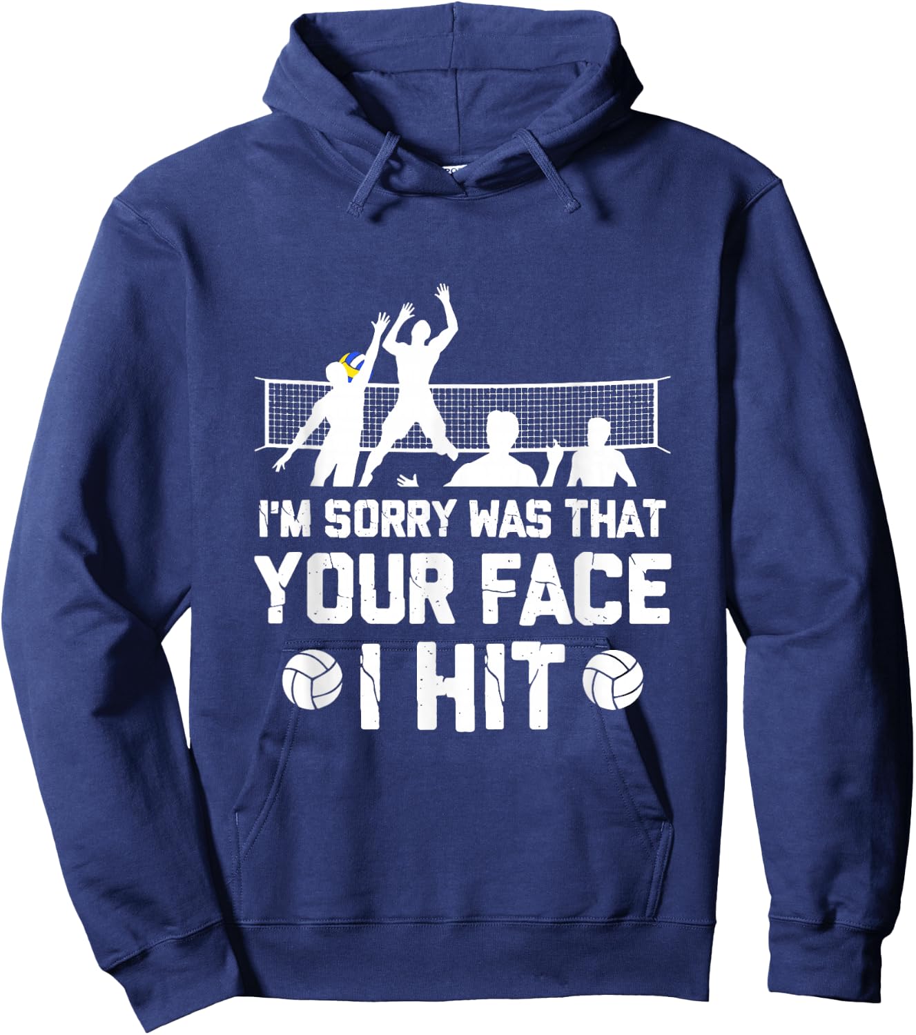 Volleyball Player - Funny Beach Volleyball Small Hoodie - Hoodie | Navy