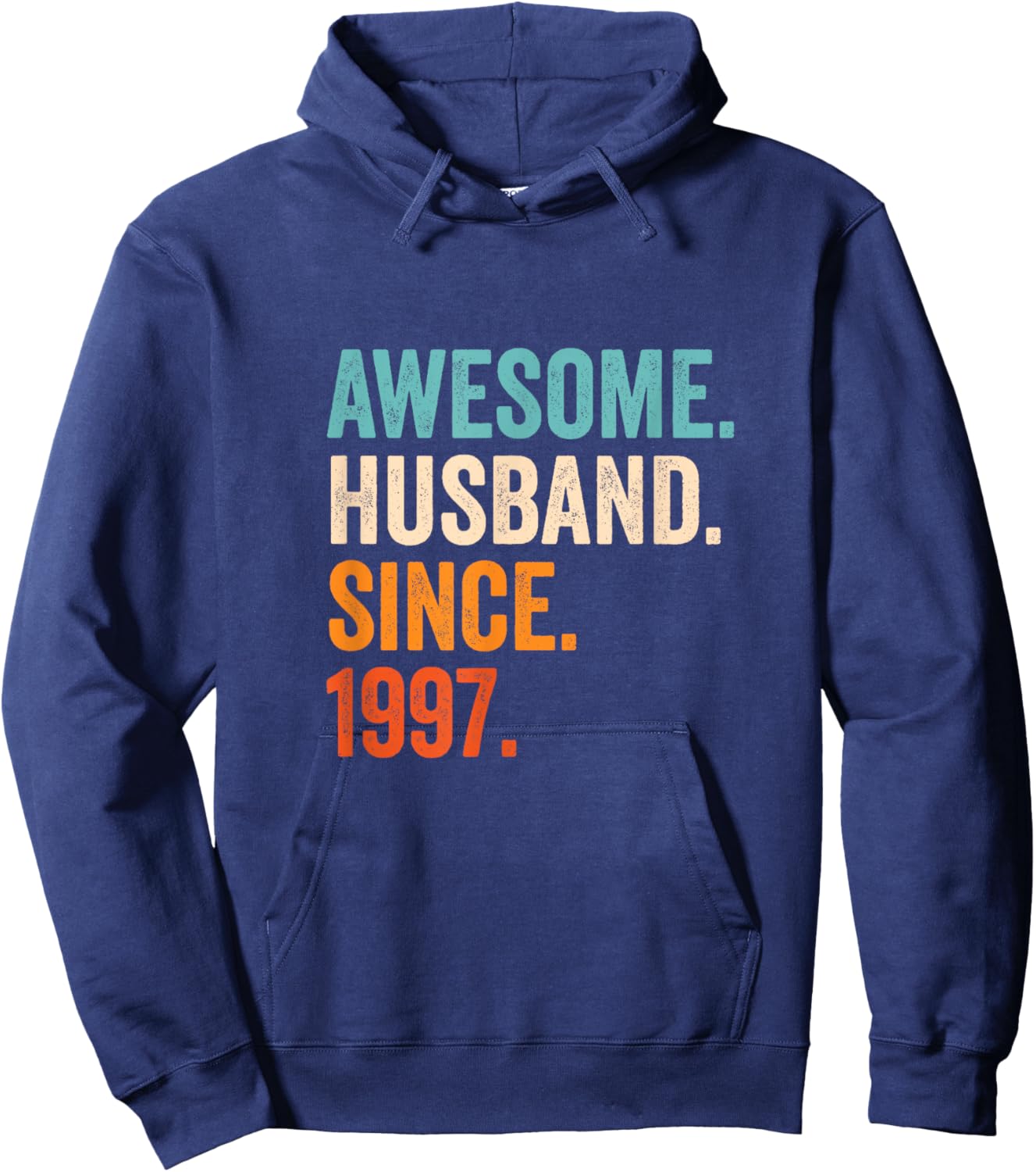 Awesome Husband Since 1997 28th wedding anniversary 28 years Hoodie - Hoodie | Navy