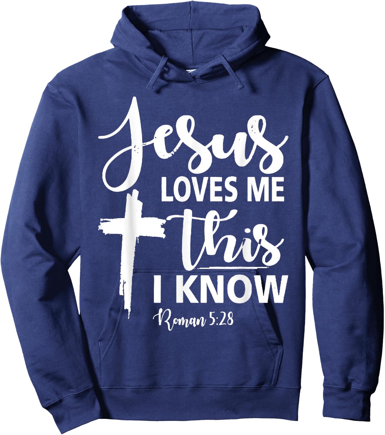 Christian Gift Jesus Love Me This I Know Hoodie - Hoodie | Navy