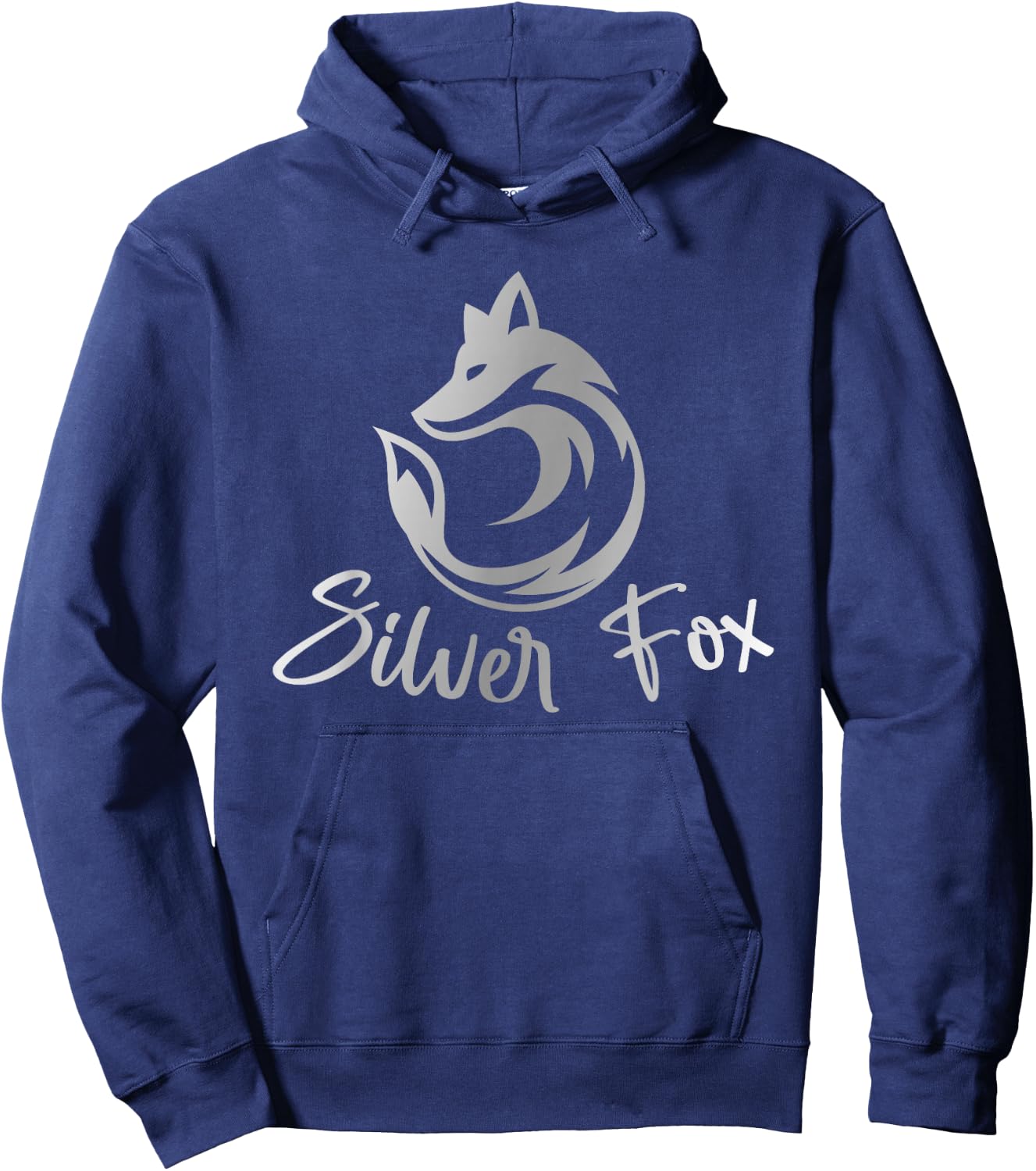 Silver Gray Hair Gifts Salt Pepper Grey Headedness Fox Hoodie - Hoodie | Navy