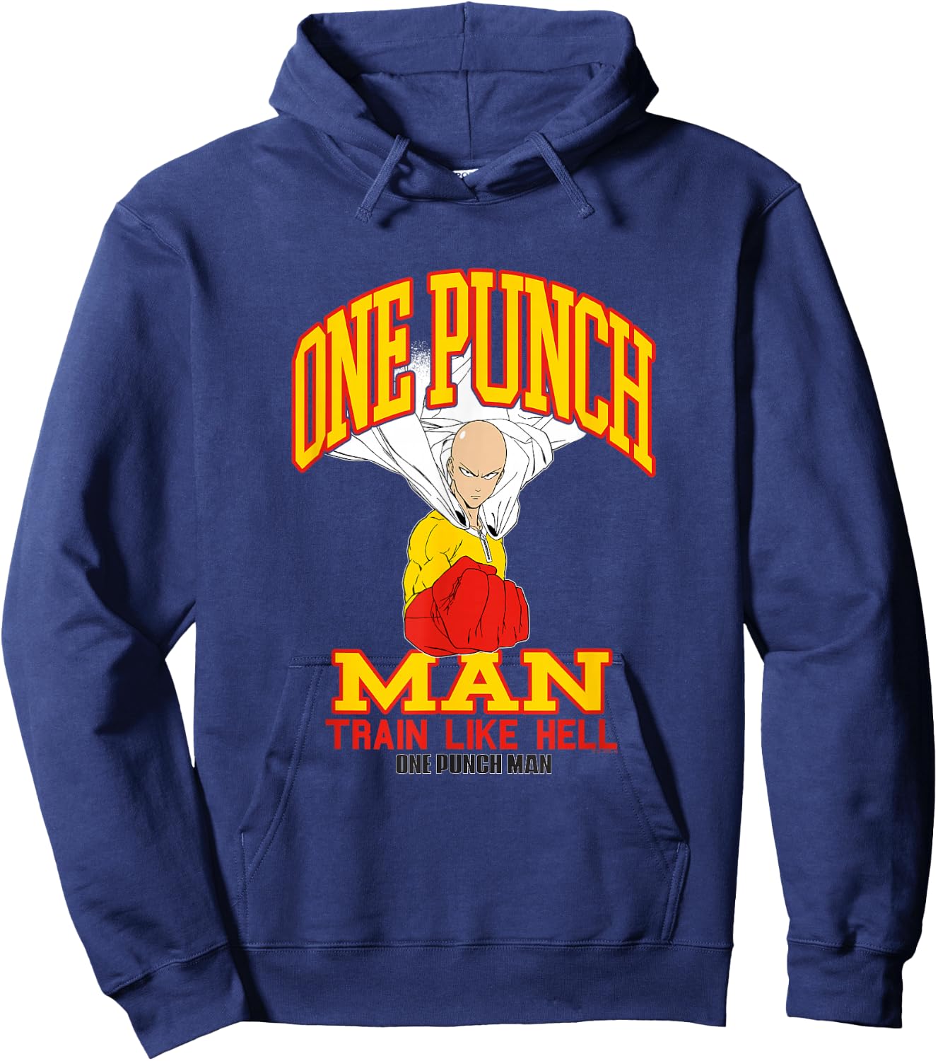 One Punch Man Saitama Train Like Hell Hoodie - Hoodie | Navy