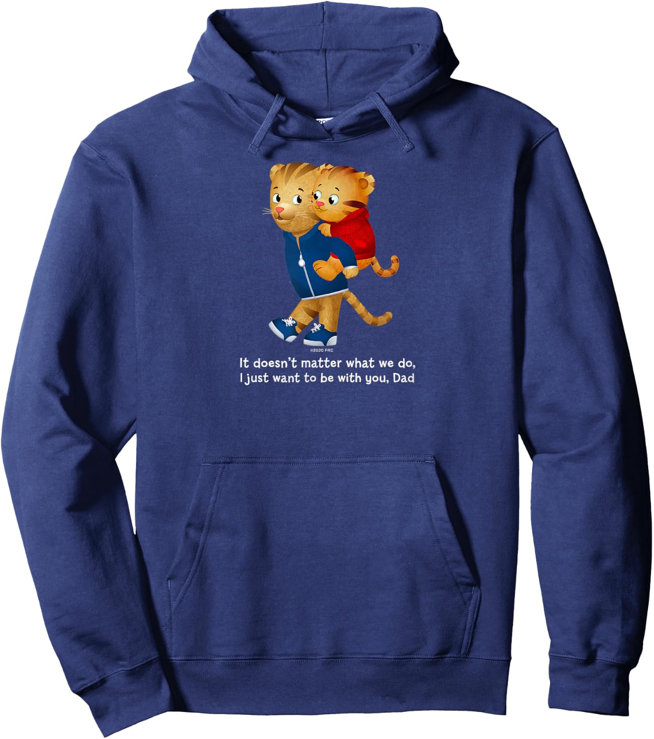 Daniel and Dad Tiger (Dark Shirt) Hoodie - Hoodie | Navy