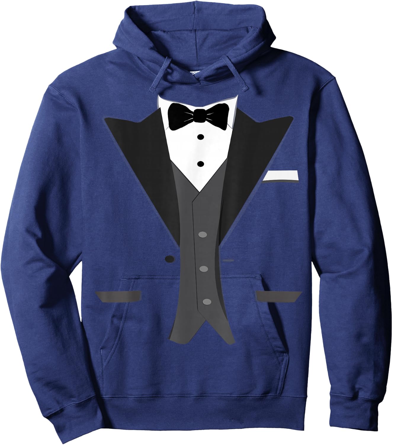 Tuxedo Halloween Wedding Groom Prom Costume Funny Hoodie - Hoodie | Navy