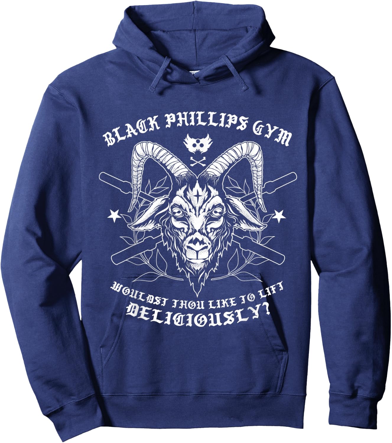 Black Phillips Gym Hoodie - Hoodie | Navy