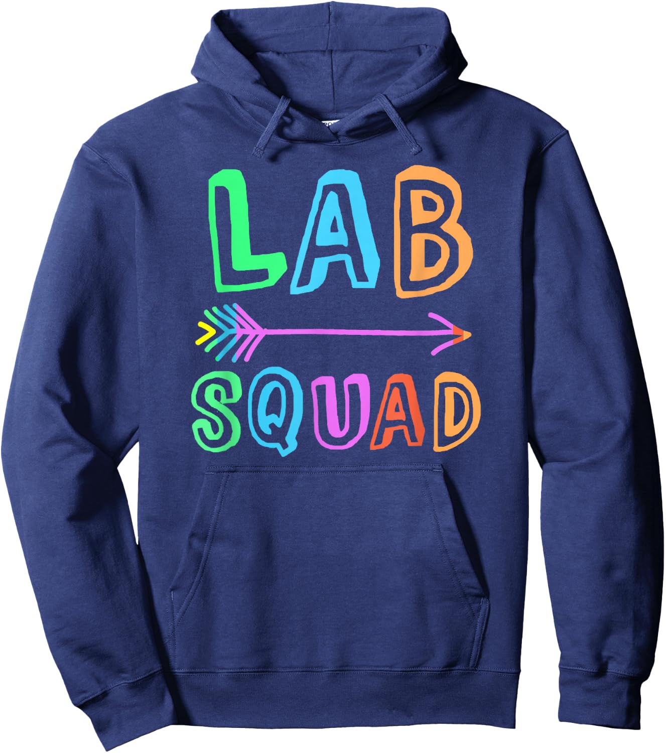 School LAB SQUAD Science Teacher Laboratory Experiment Team Hoodie - Hoodie | Navy