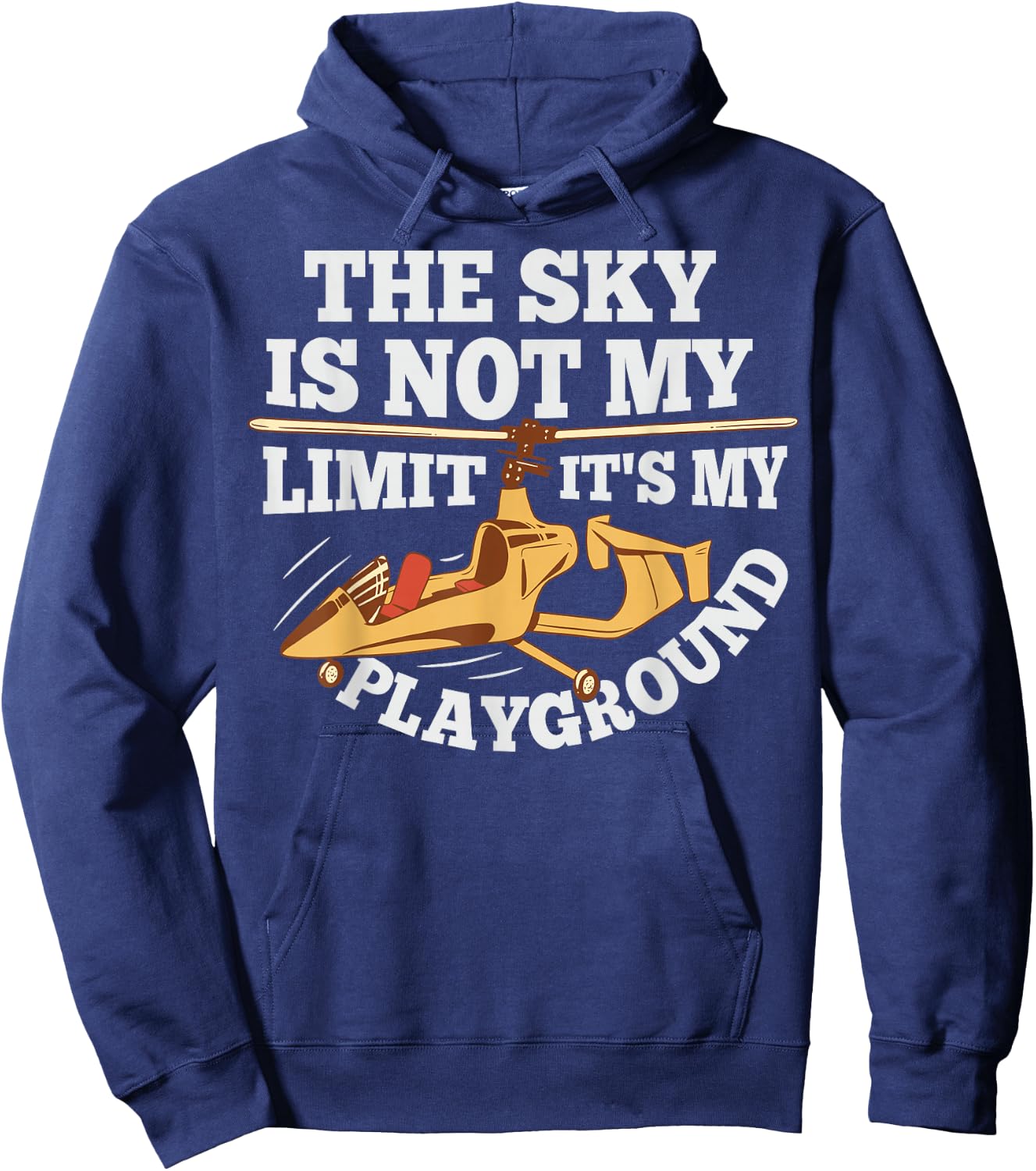 Gyroplane and Gyrocopter Pilot Quote for a Gyrocopter fan Hoodie - Hoodie | Navy