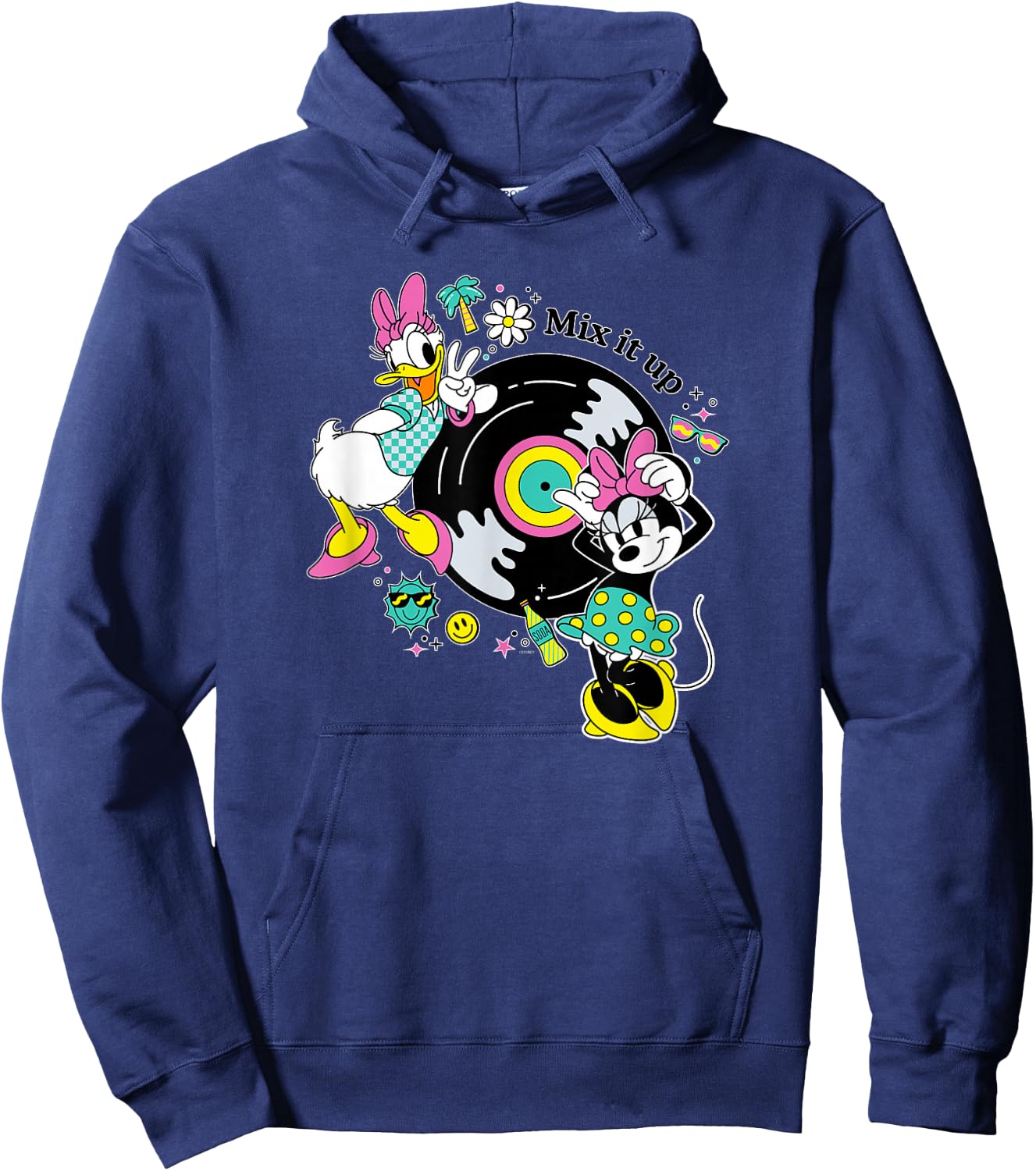 Disney Minnie and Daisy Mix It Up Retro Hoodie - Hoodie | Navy