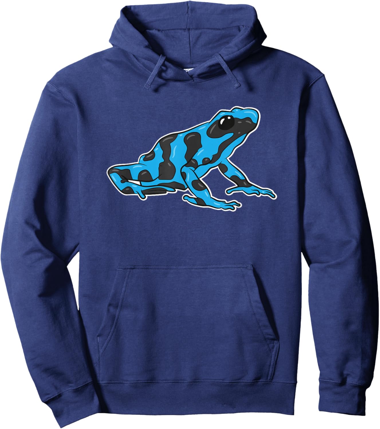 Blue Poison Dart Frog Dendrobatidae Poison Arrow Frog Hoodie - Hoodie | Navy