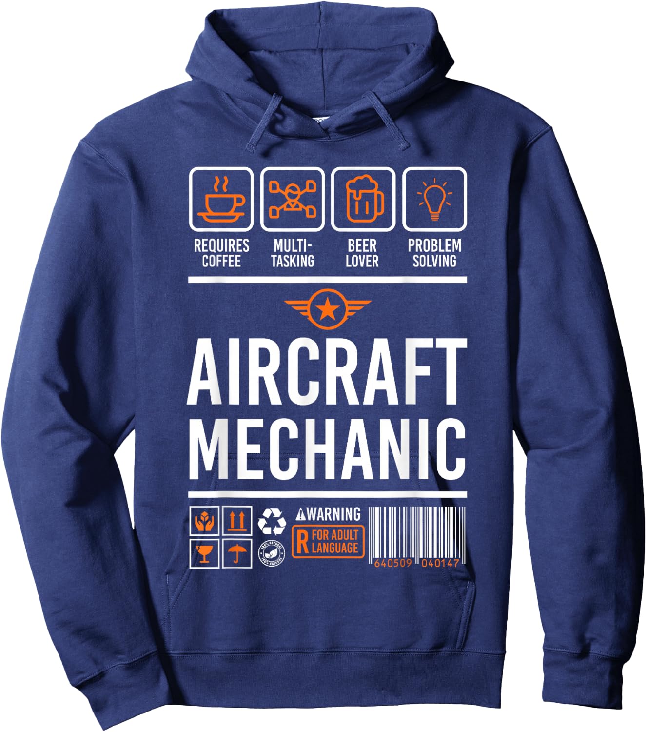 Aircraft Mechanic Shirt | Cute Aircraft Work Wear Gift Hoodie - Hoodie | Navy