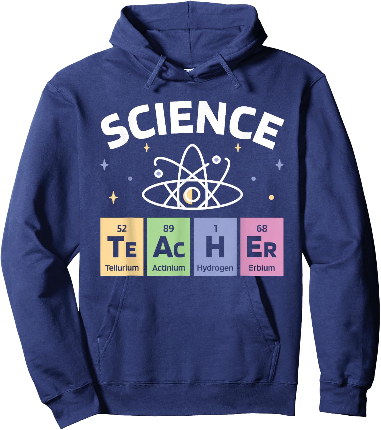 Periodic Table Science Teacher, Chemical Element Symbol Hoodie - Hoodie | Navy