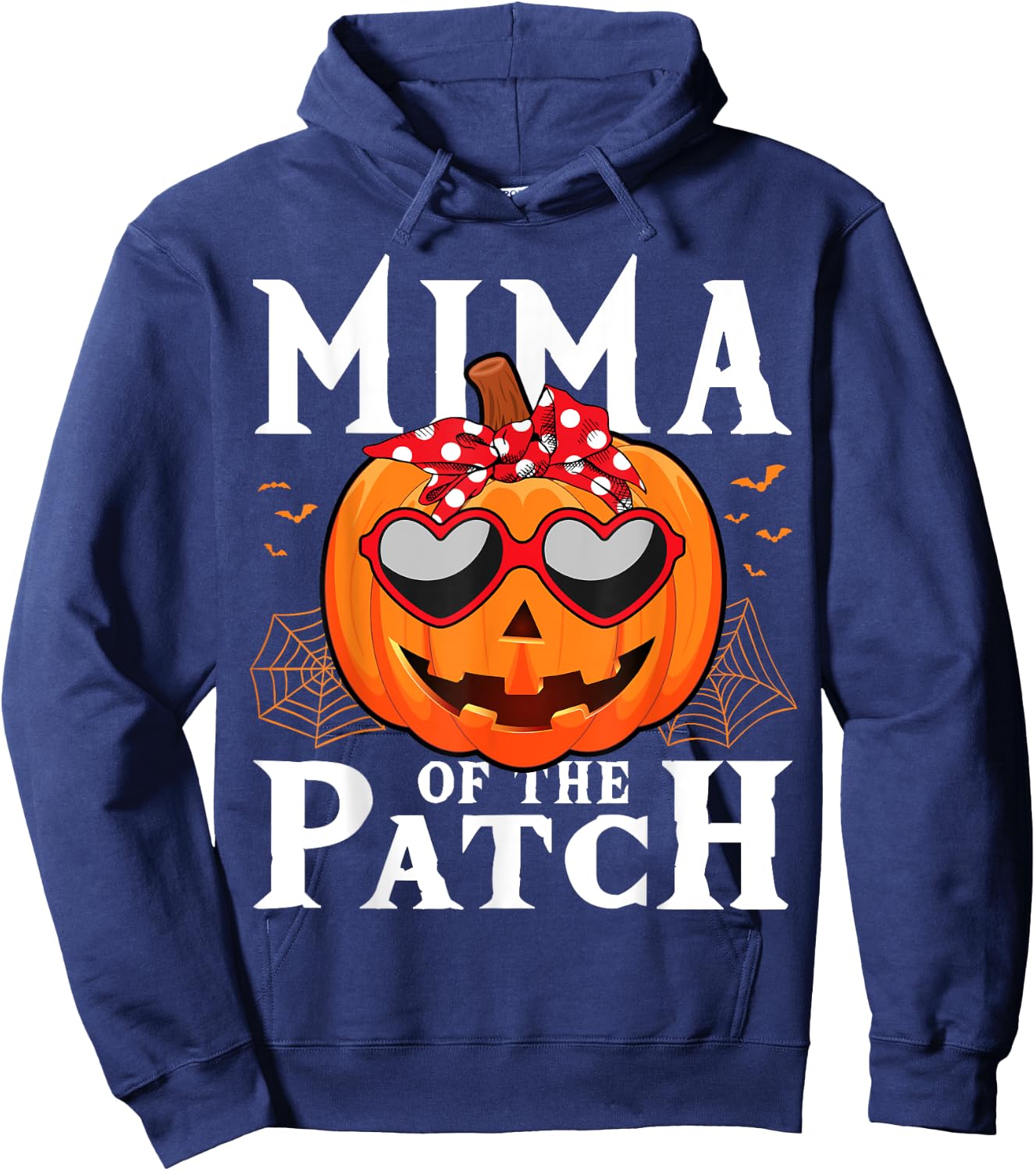 Pumpkin Mima Of The Patch Family Halloween Costume Hoodie - Hoodie | Navy