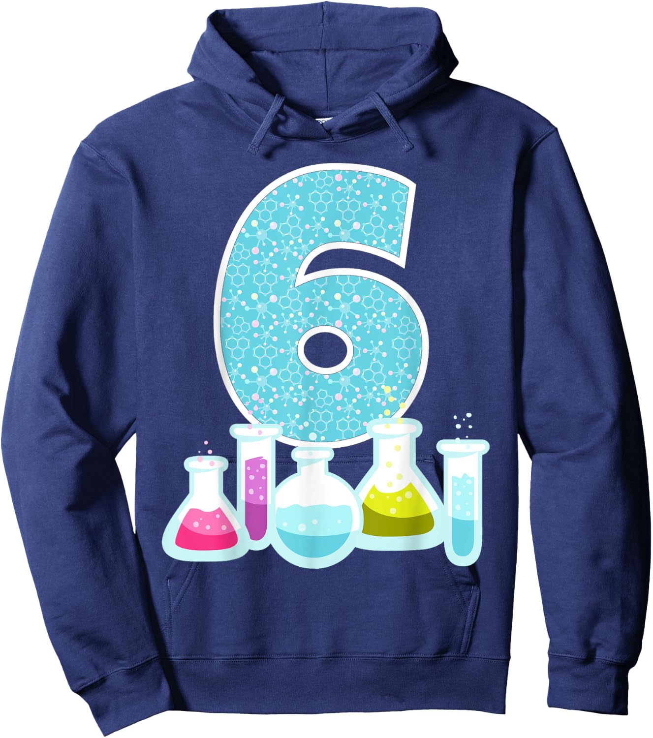 6th Birthday Science Theme Party Science Experiments Science Hoodie - Hoodie | Navy