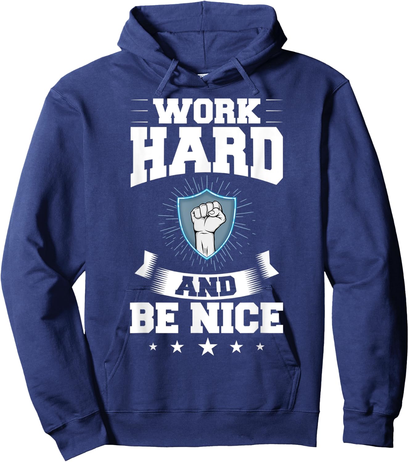 Work Hard Quotes Inspiration Motivational Saying Hoodie - Hoodie | Navy