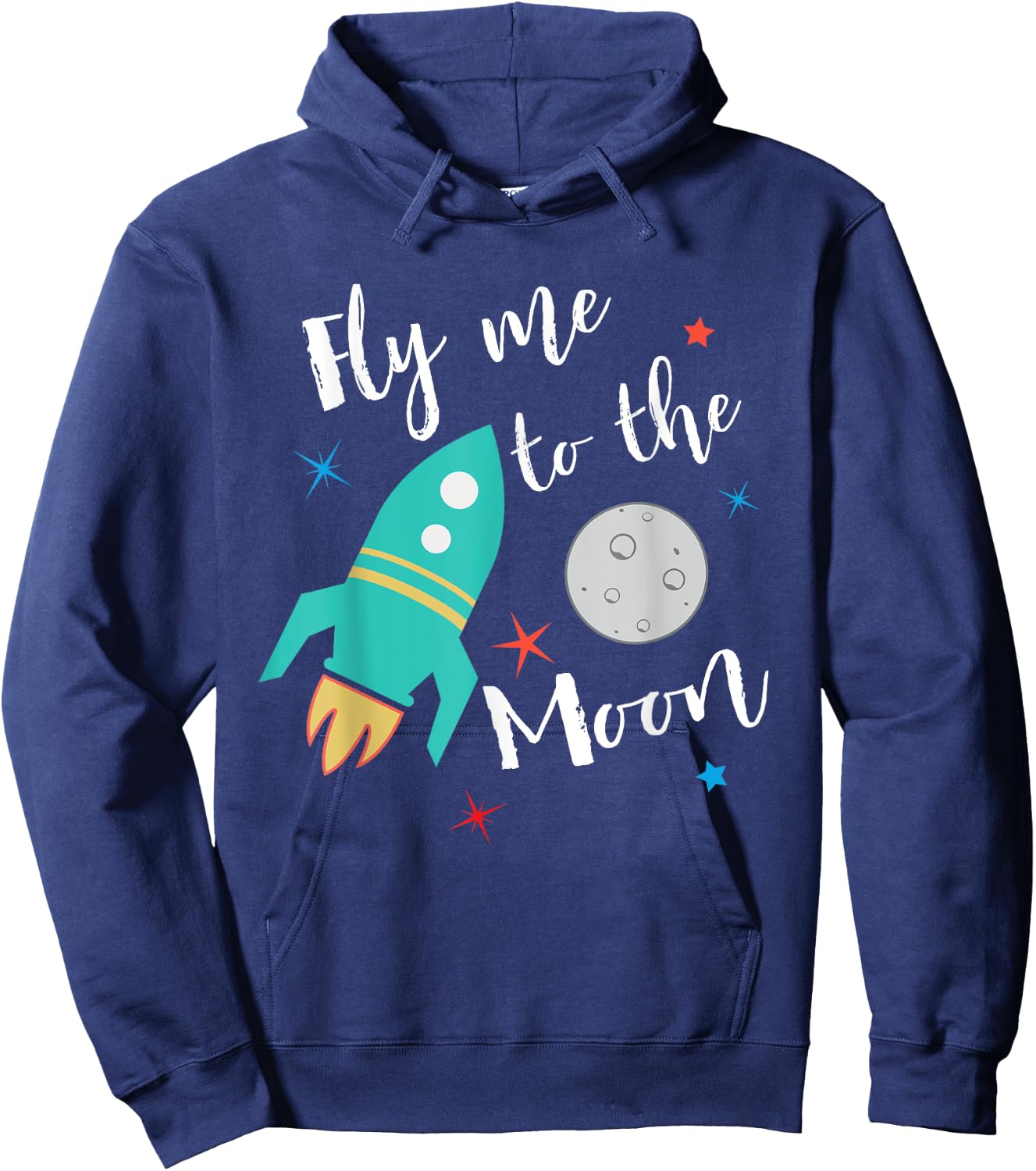 Fly Me To The Moon - cute outer space lover for kids Hoodie - Hoodie | Navy