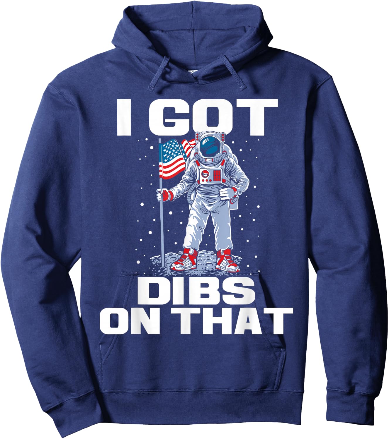Patriotic Astronaut - 4th Of July Fourth Moon Planets Space Hoodie - Hoodie | Navy