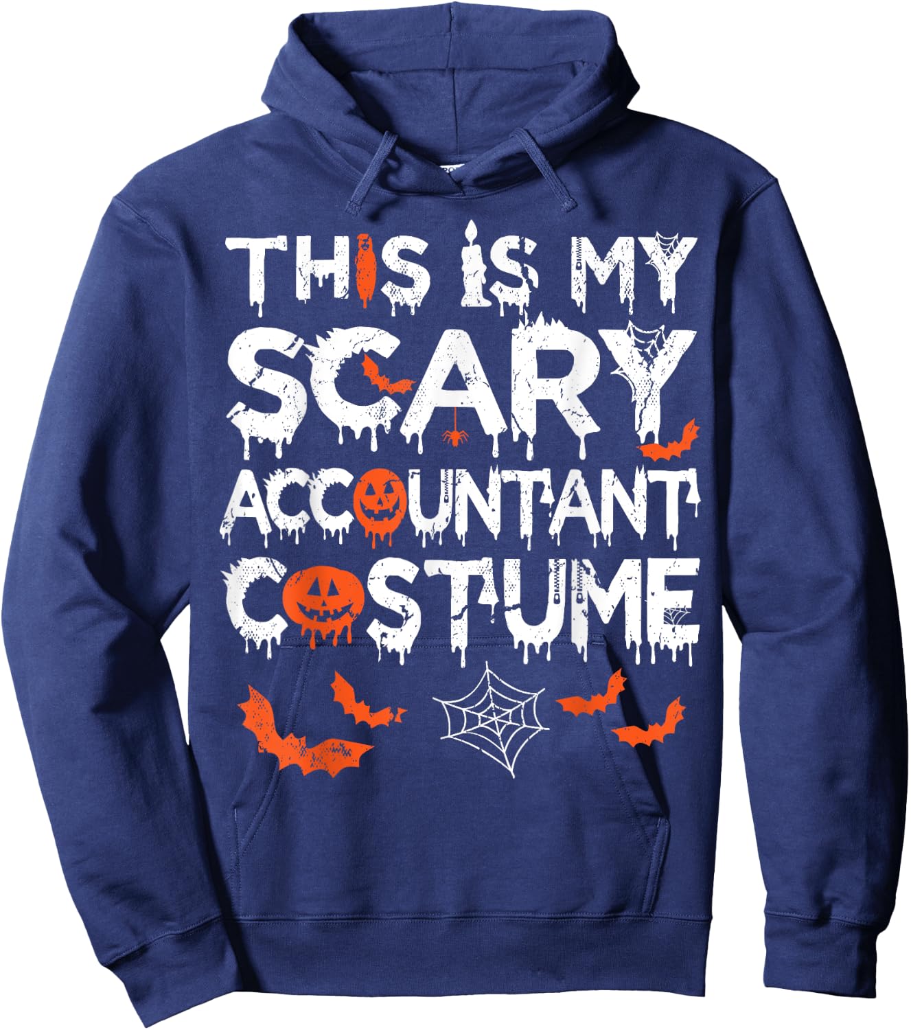 This Is My Scary Accountant Costume Funny Halloween Hoodie - Hoodie | Navy