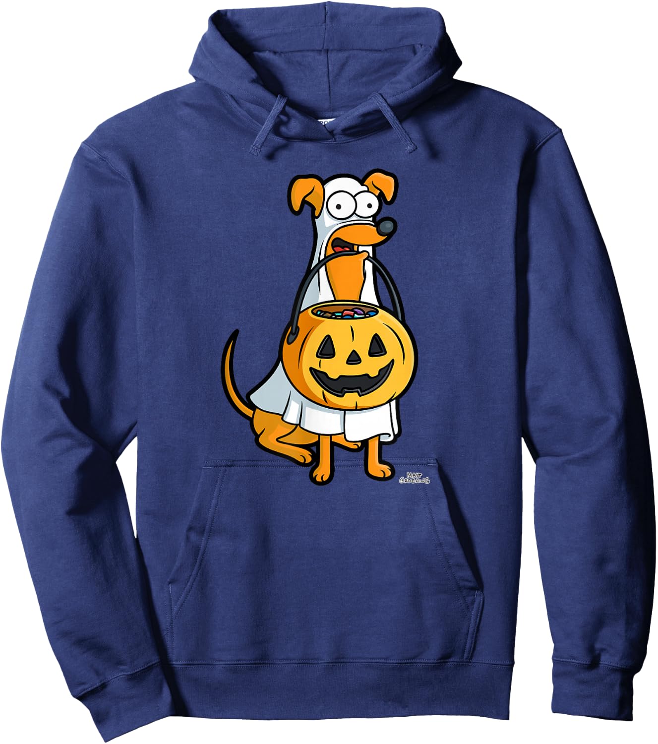 The Simpsons Santa's Little Helper Halloween Hoodie - Hoodie | Navy