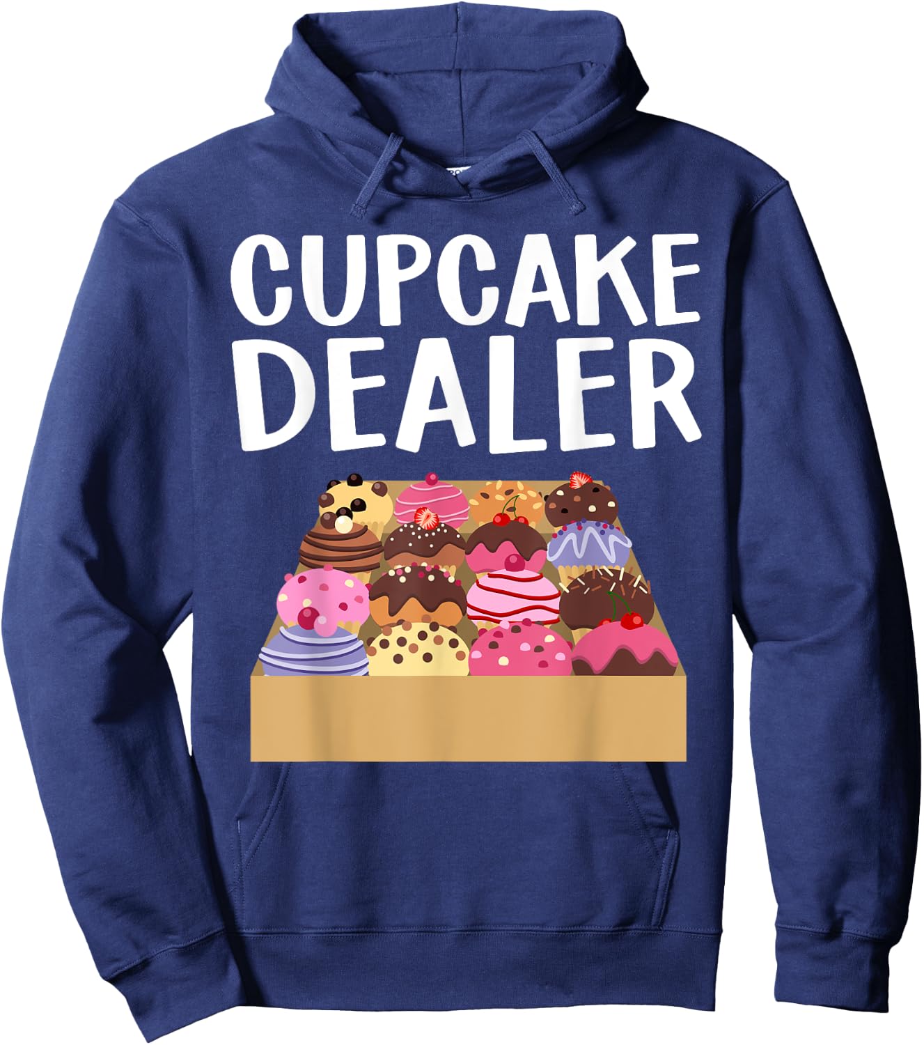 Cool Cupcake Women Baking Cookie Baker Cake Dealer Hoodie - Hoodie | Navy